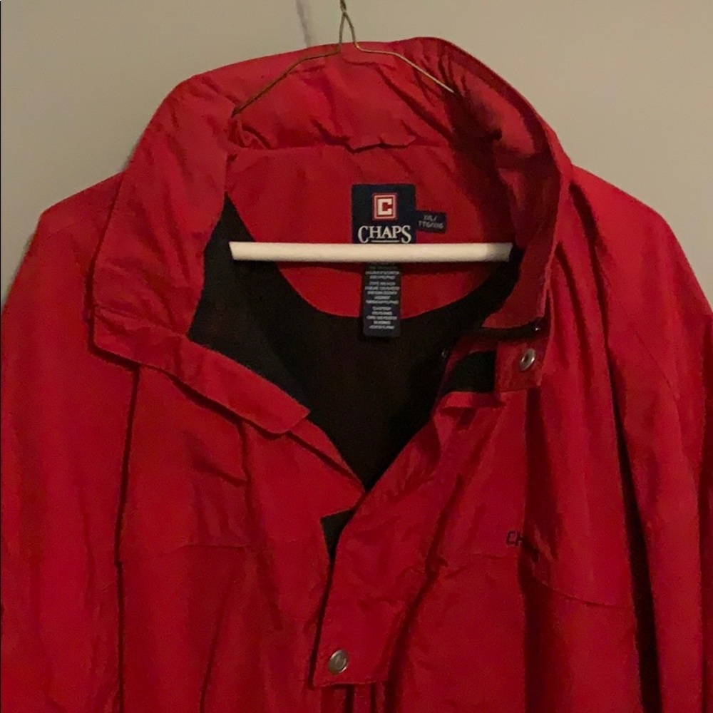 Chaps red pullover jacket
